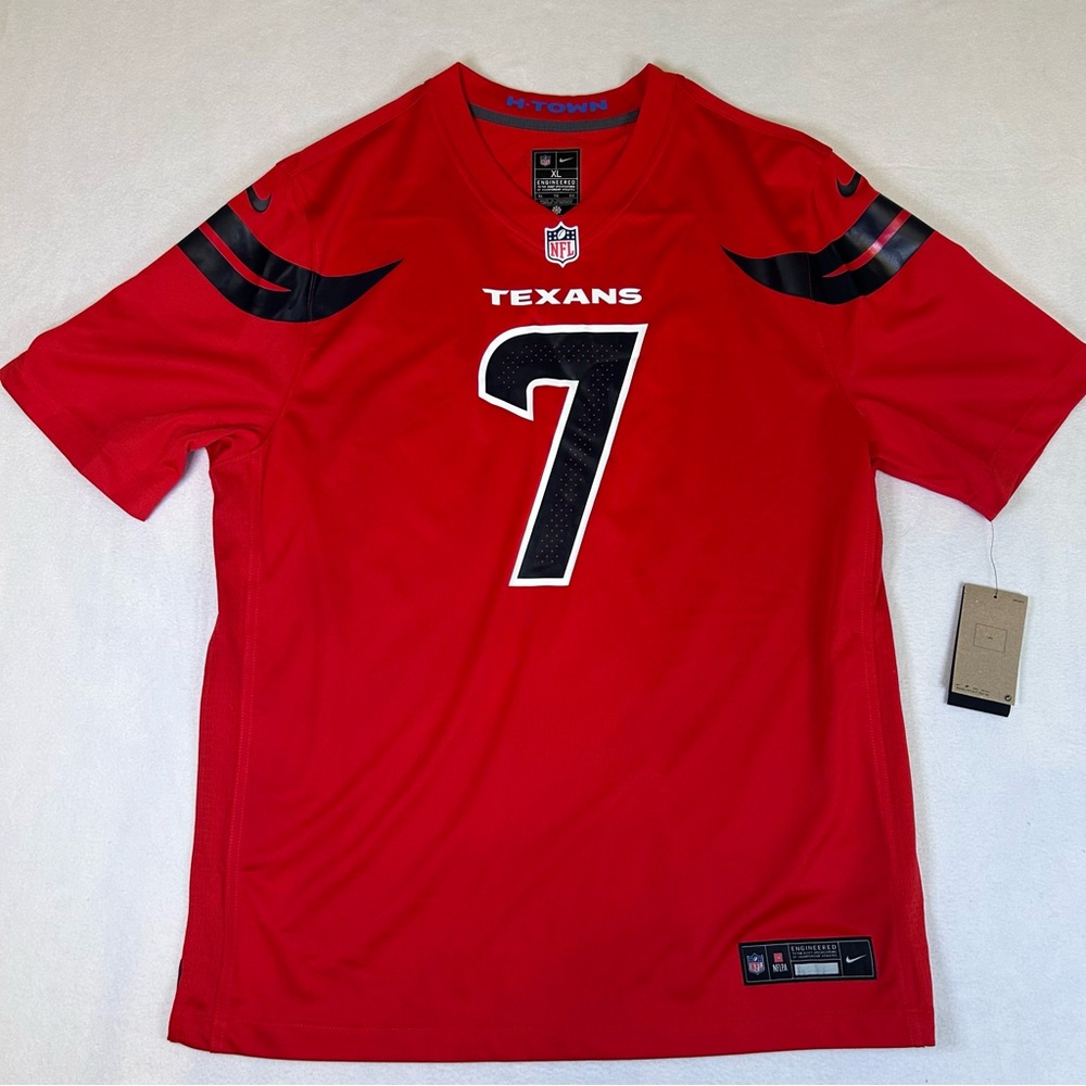 Nike‎ Houston Texans C.J. Stroud Red Alternate Game Jersey Men’s XL NWT